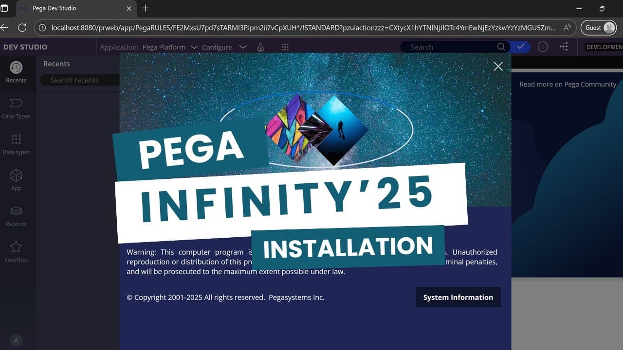 Pega Infinity 25 Installation Guide